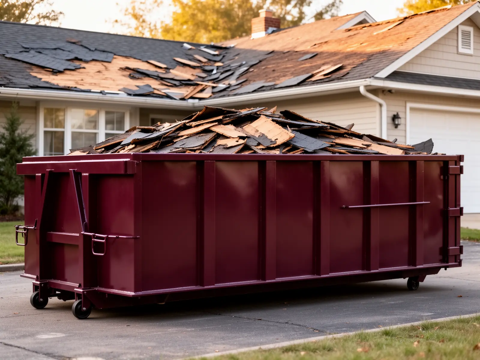 Roll-off dumpster from Big Will's Dumpsters in Minneapolis, MN